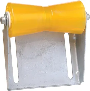 TIE DOWN 86282 Amber 12" Keel Roller with Panel Bracket Assembly, Silver