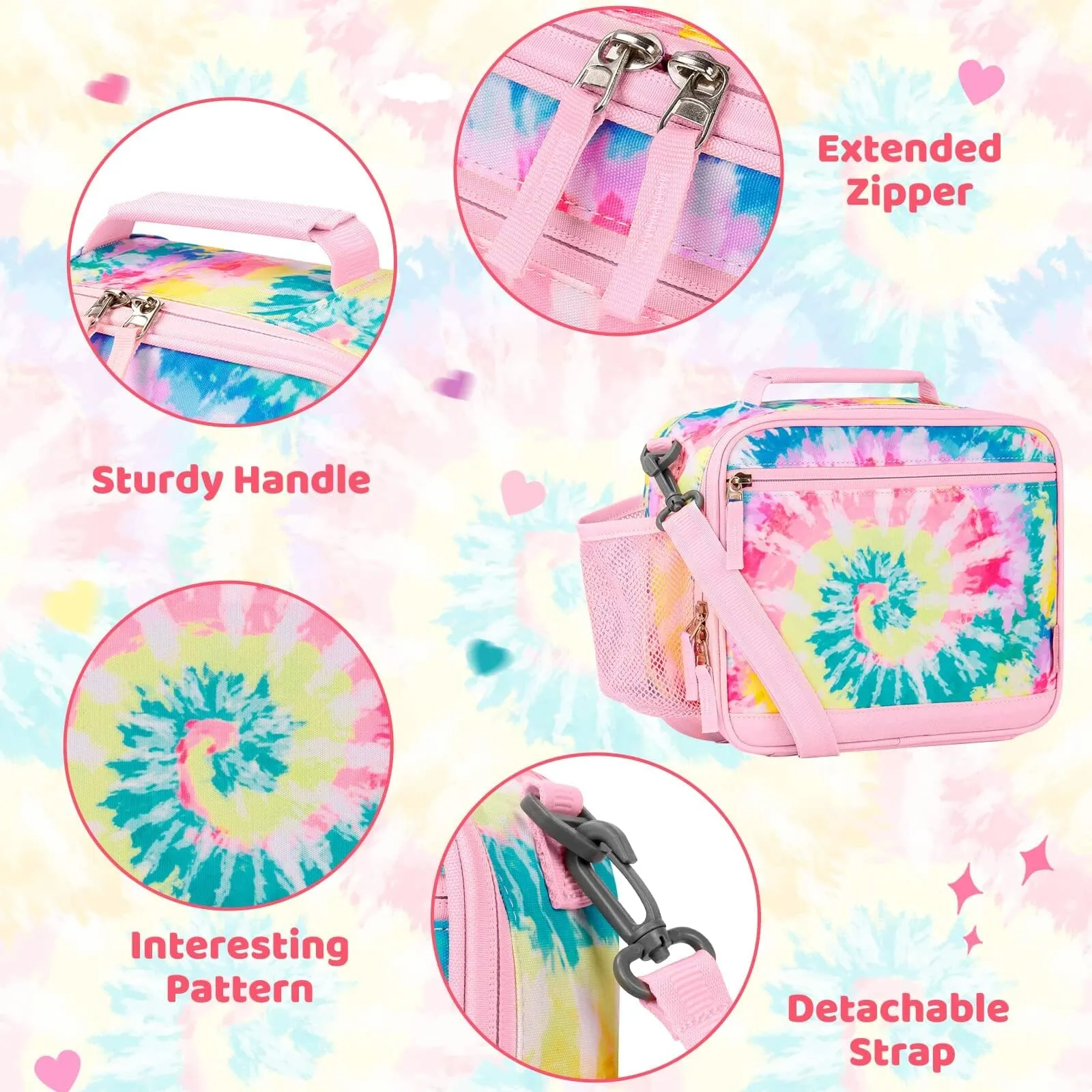 Tie Dye Colorful Lunch Box