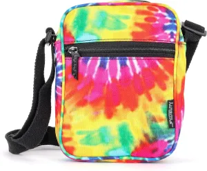 Tie Dye Crossbody Bag Purse– Small Festival Bag Crossbody, Pride Rainbow Over Shoulder Mini Cross body Bags for Women, Mens Cross Body Rave Sling Fanny Pack for Concerts, Travel & Theme Parks