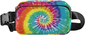 Tie Dye Fanny Pack women Belt Bag Fashion Everywhere Waist Bags with Adjustable Strap for Workout Running Traveling Hiking
