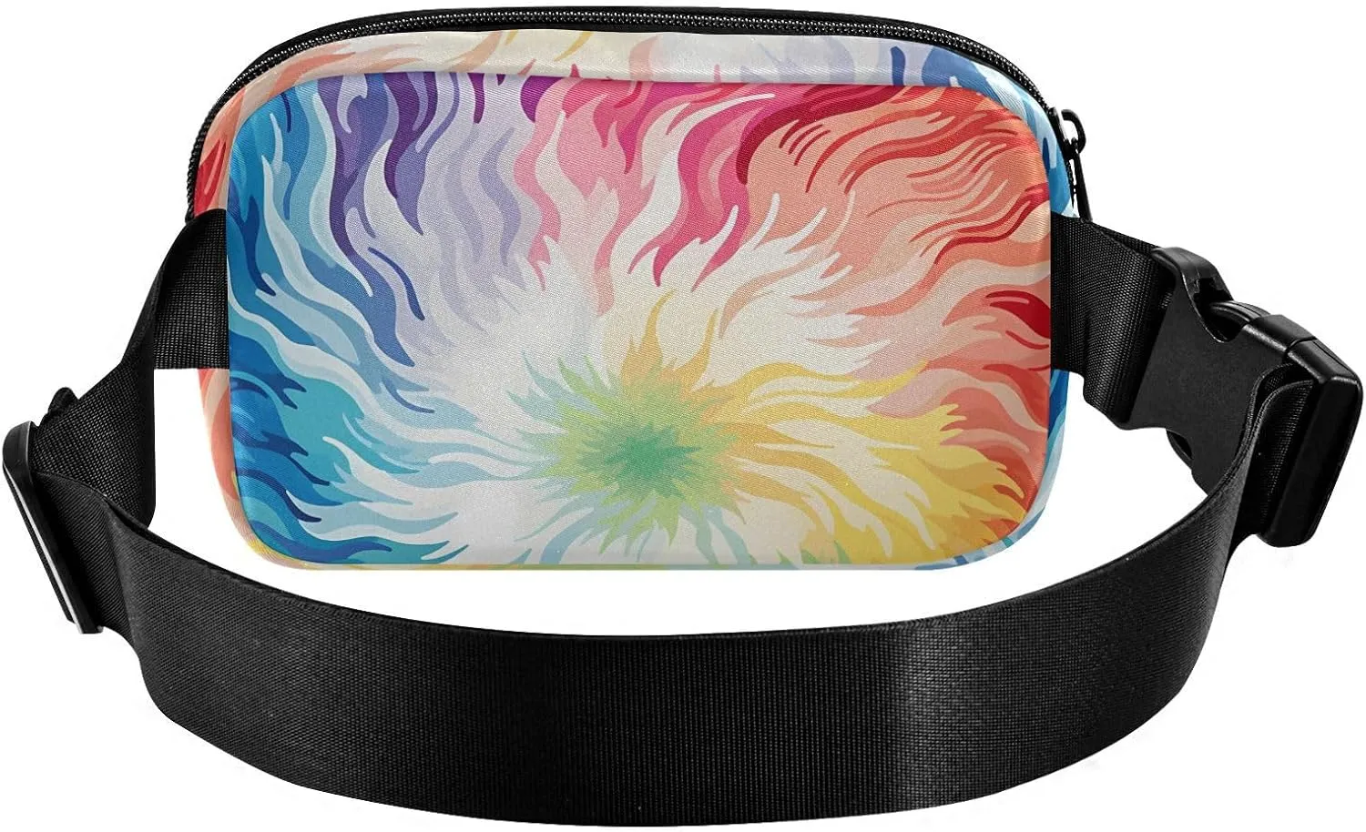 Tie Dye Rainbow Fanny Packs for Women & Men - Belt Bag Crossbody Waist Packs for Running - 21340910