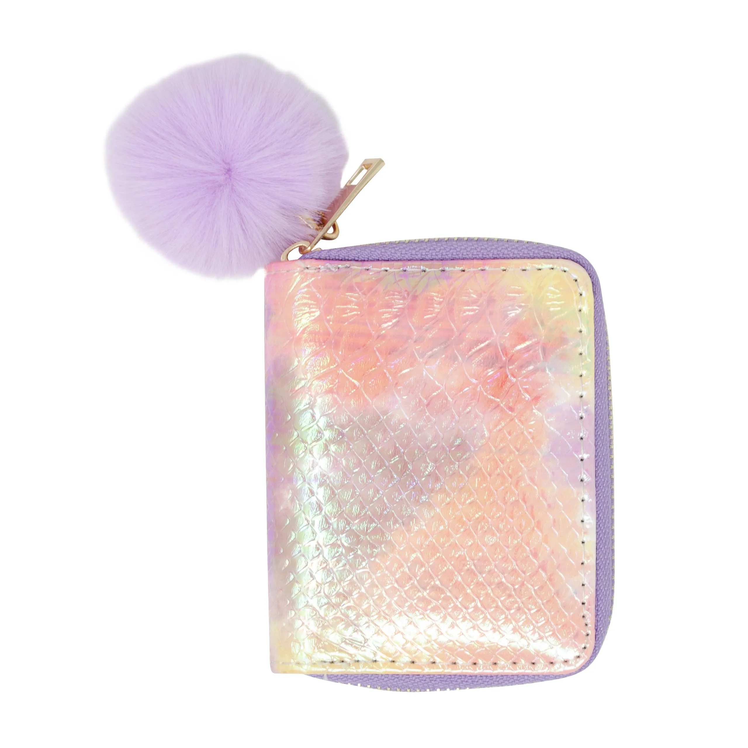 Tiny Treats and ZOMI Gems Shiny Tie Dye Mermaid Scale Wallet