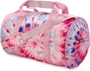 Top Trenz Duffel Bags - Tie Dye Razzy Canvas: Vibrant 17" x 11" x 11" Weekender for Colorful Travel, Fitness, and Overnight Trips
