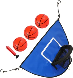 TOYANDONA 1 Set Trampoline Basketball Hoop Indoor Sports Holder with Rack and Ball Cloth Materials for Active Play and Teamwork Skills Development