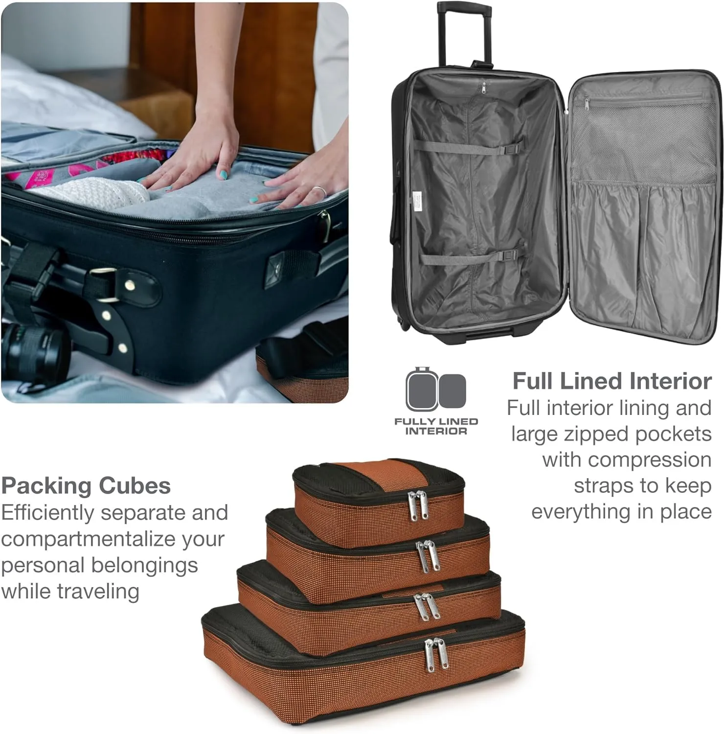 Travel Select Amsterdam Expandable Rolling Upright Luggage, Burgundy, Checked-Large 29-Inch