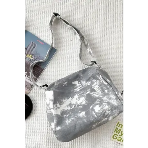 Trendy Tie-Dye Canvas Crossbody Bag