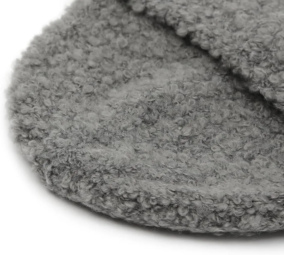 UNDERCONTROL Gold Label Unisex Fall Winter Mohair Boucle Soft Warm Cuffed Rollup Beanie Korea Knit Skull Ski Cuffed Hat Korea