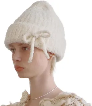UNDERCONTROL Gold Label Unisex Fall Winter Mohair Boucle Soft Warm Cuffed Rollup Beanie Korea Knit Skull Ski Cuffed Hat Korea