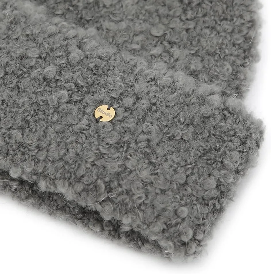 UNDERCONTROL Gold Label Unisex Fall Winter Mohair Boucle Soft Warm Cuffed Rollup Beanie Korea Knit Skull Ski Cuffed Hat Korea