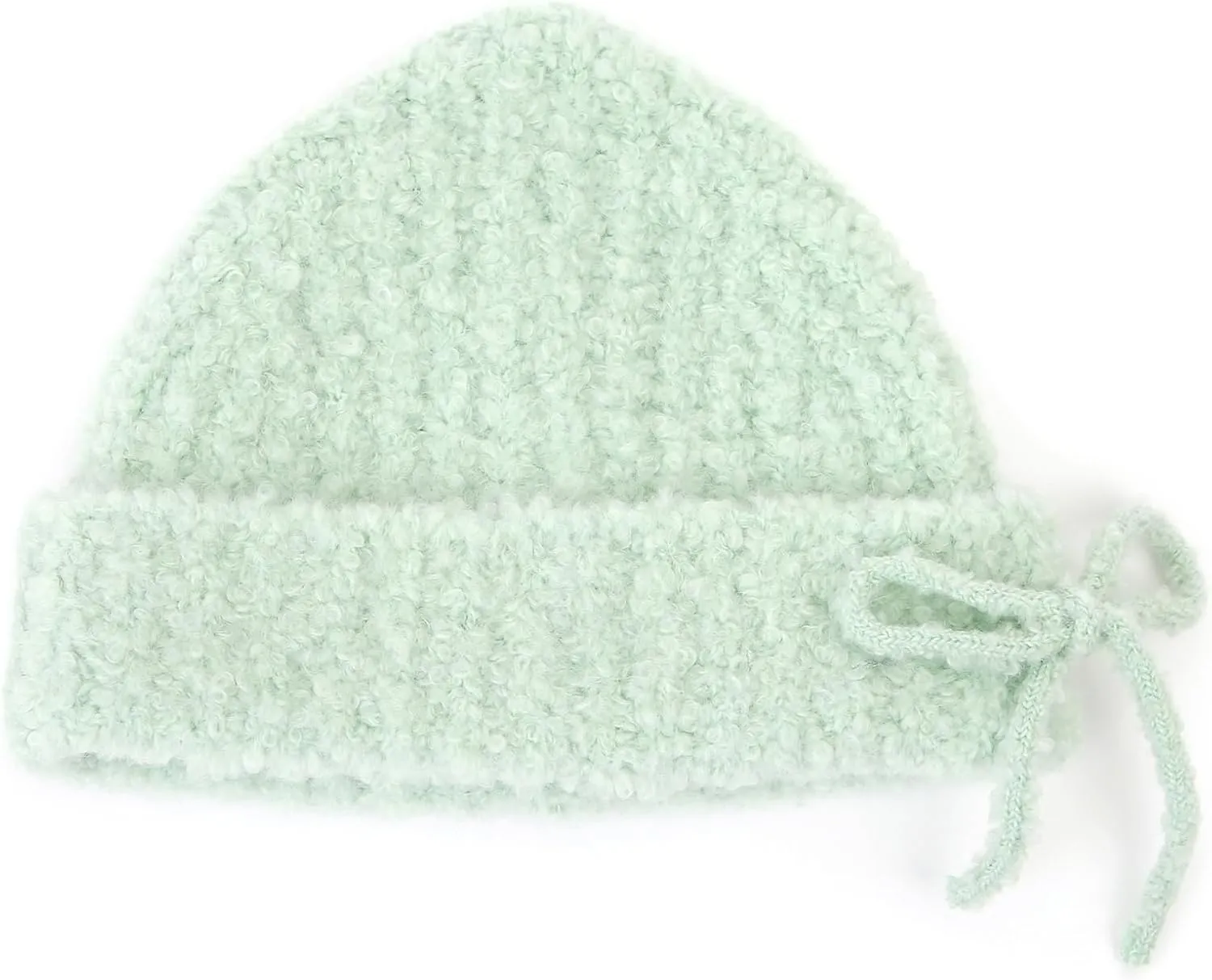 UNDERCONTROL Gold Label Unisex Fall Winter Mohair Boucle Soft Warm Cuffed Rollup Beanie Korea Knit Skull Ski Cuffed Hat Korea