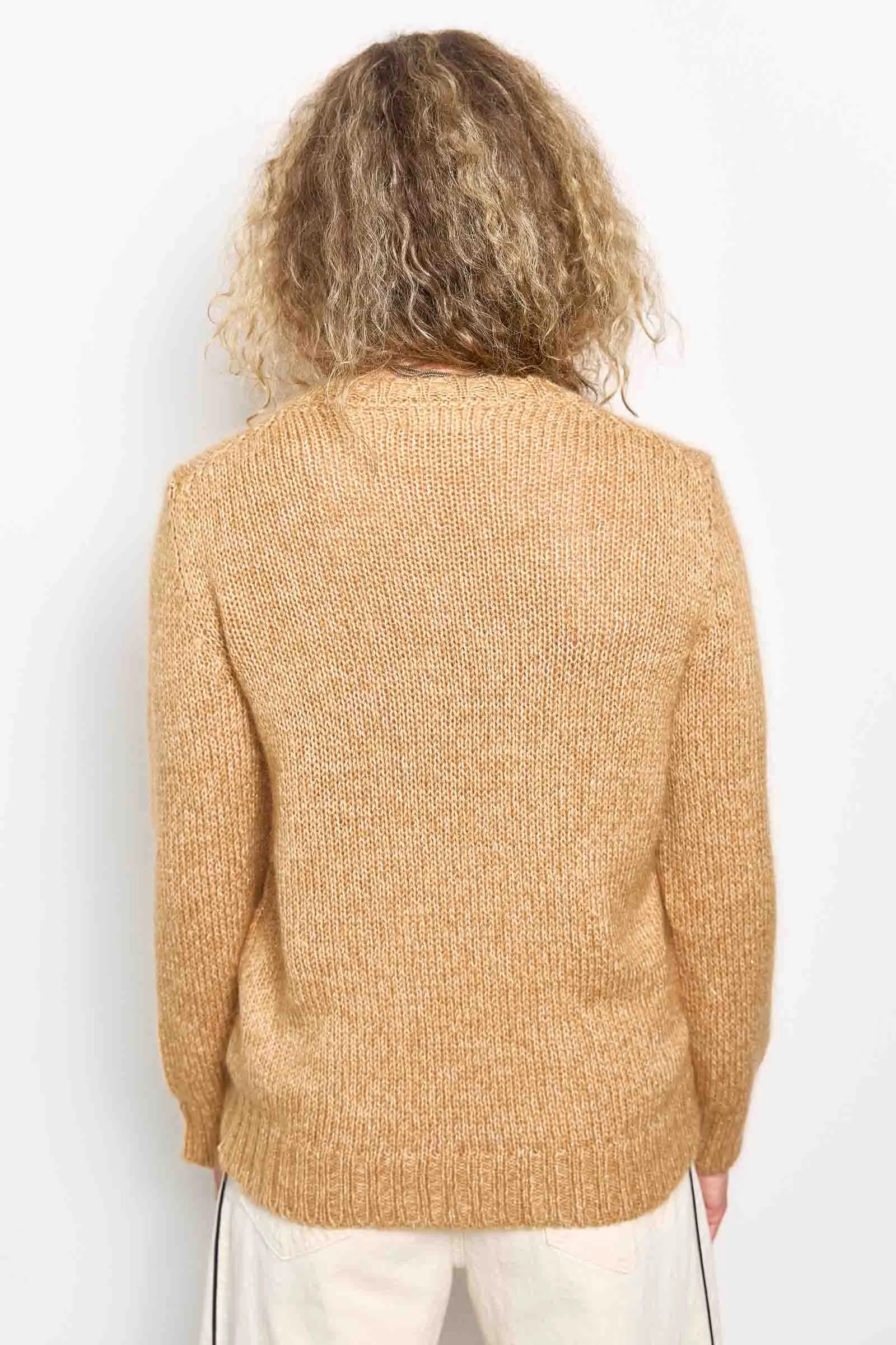 v-neck chunky pullover