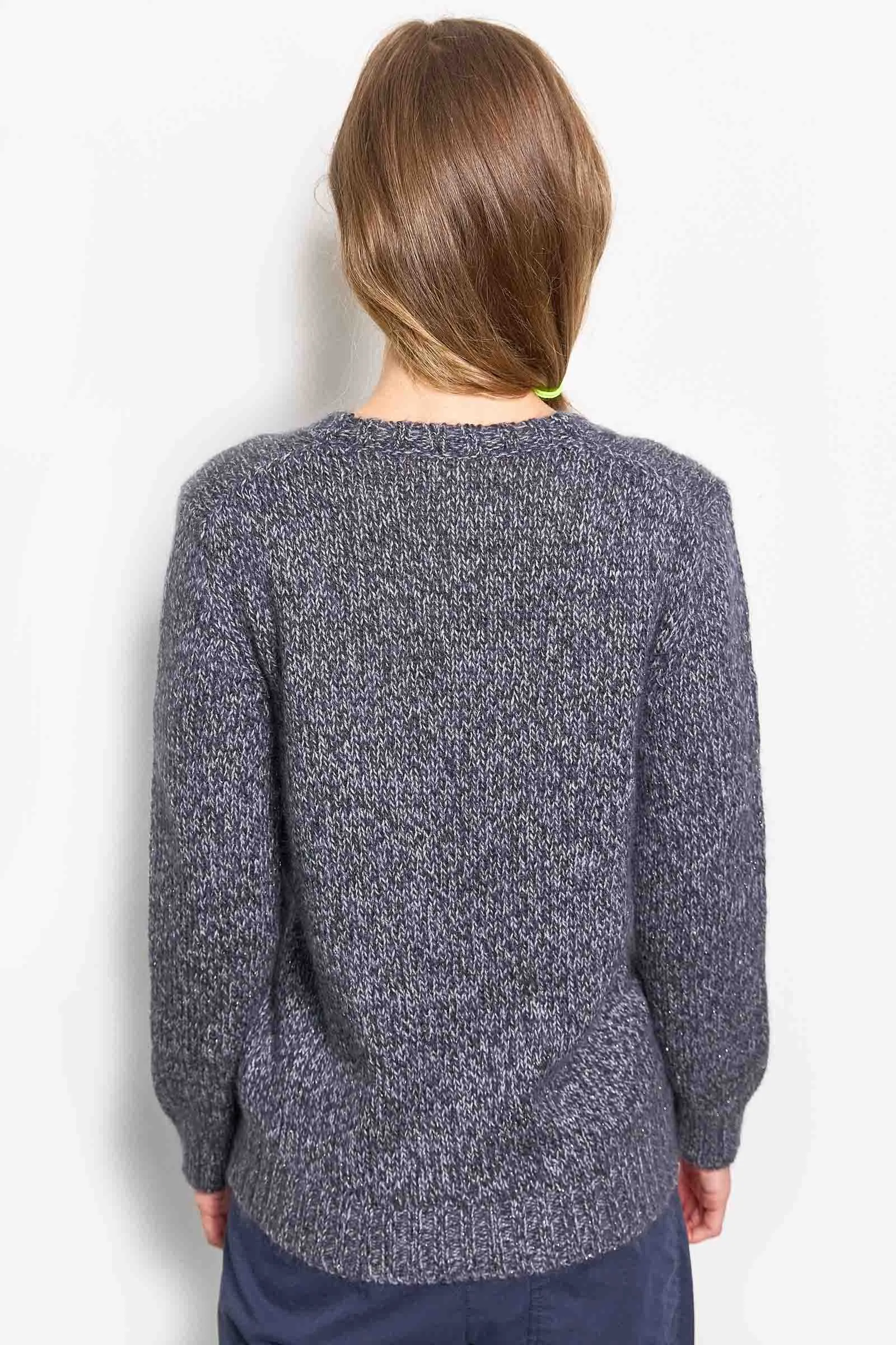 v-neck chunky pullover