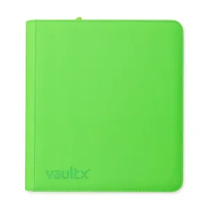 Vault X Exo-Tec Zip Binder Neon Green 12-Pocket