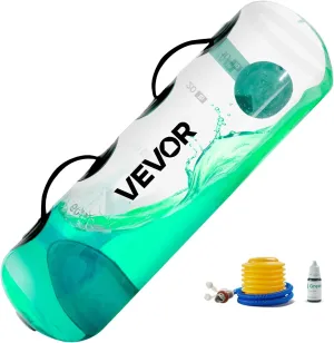 VEVOR Water Weights Aqua Bag, Large Aqua Bags for Workout, Adjustable Portable Stability Fitness & Full Body Exercise Equipment, for Strength Core and Balance Training, Home Gym Exercise, Clear