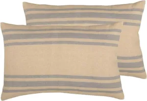 VHC Brands 2 Pieces Dakota Star Farmhouse Blue Standard Sham (2 Shams, 21x37)