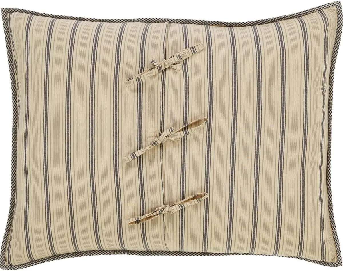 VHC Brands Farmhouse Bedding-Sawyer Mill™ Sham, Standard 21x27, Charcoal Grey