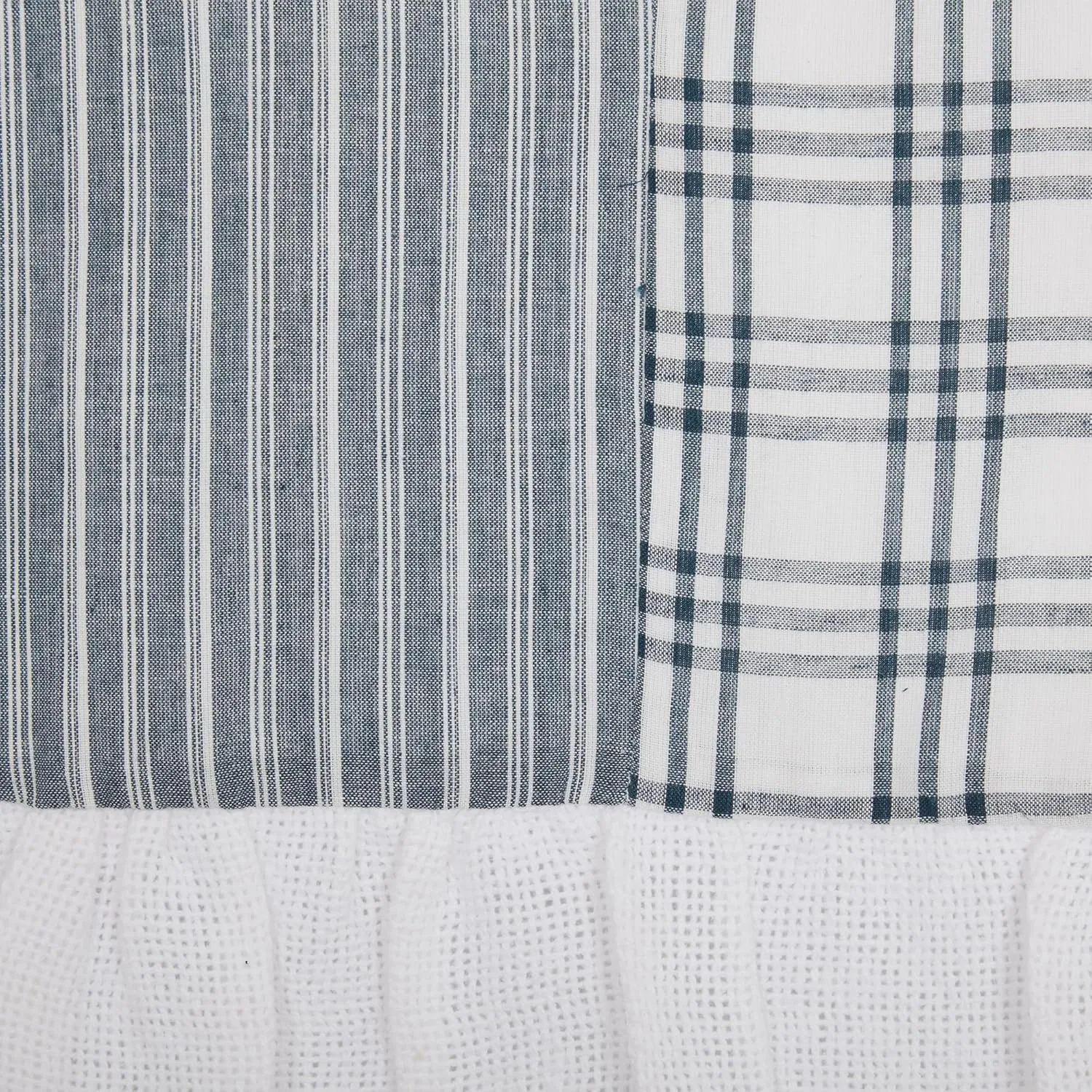 VHC Brands Sawyer Mill Blue Patchwork Valance (Valance 19x72)