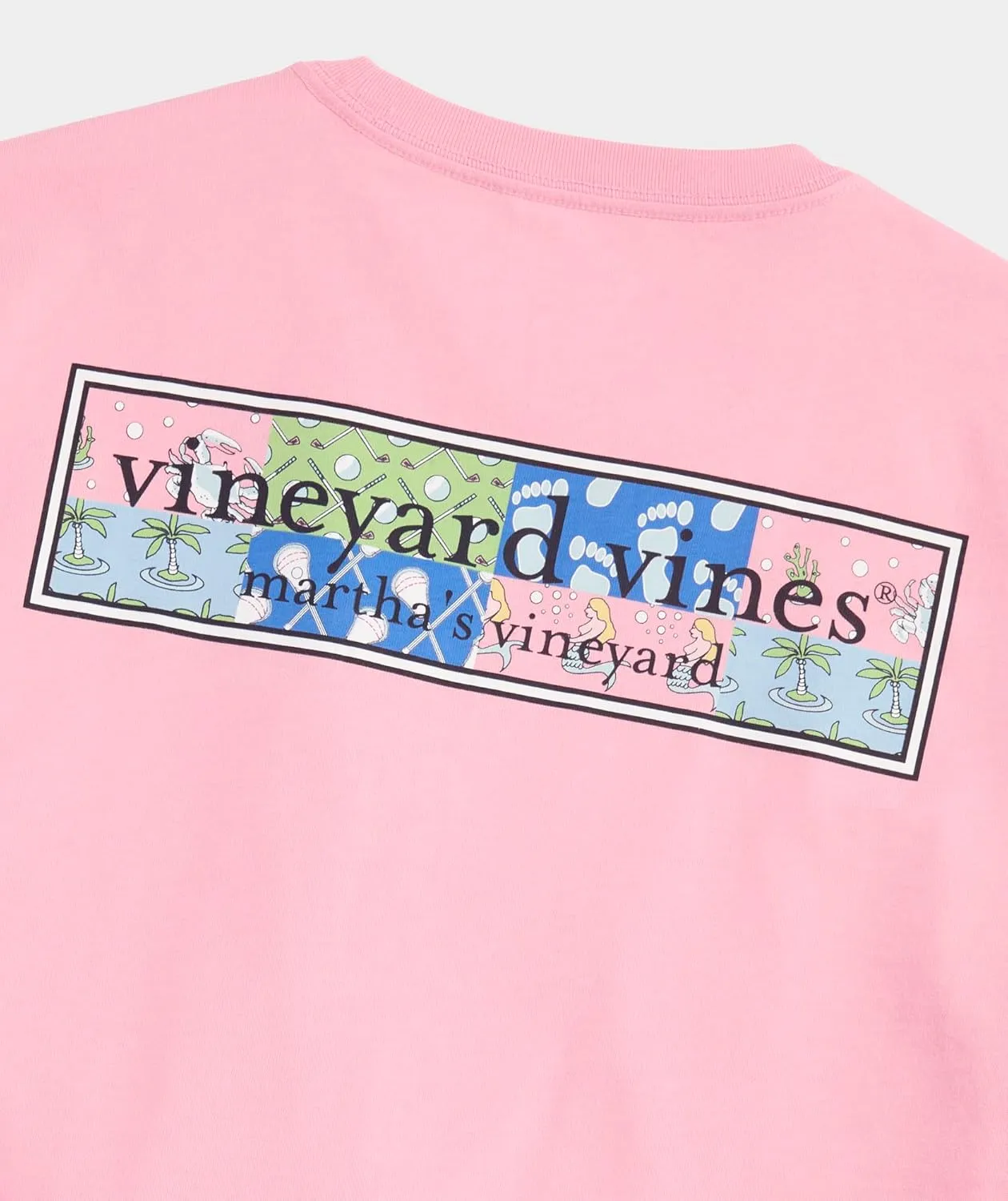 vineyard vines Men's Classic Patchwork Logo Box Short-Sleeve Pocket Tee
