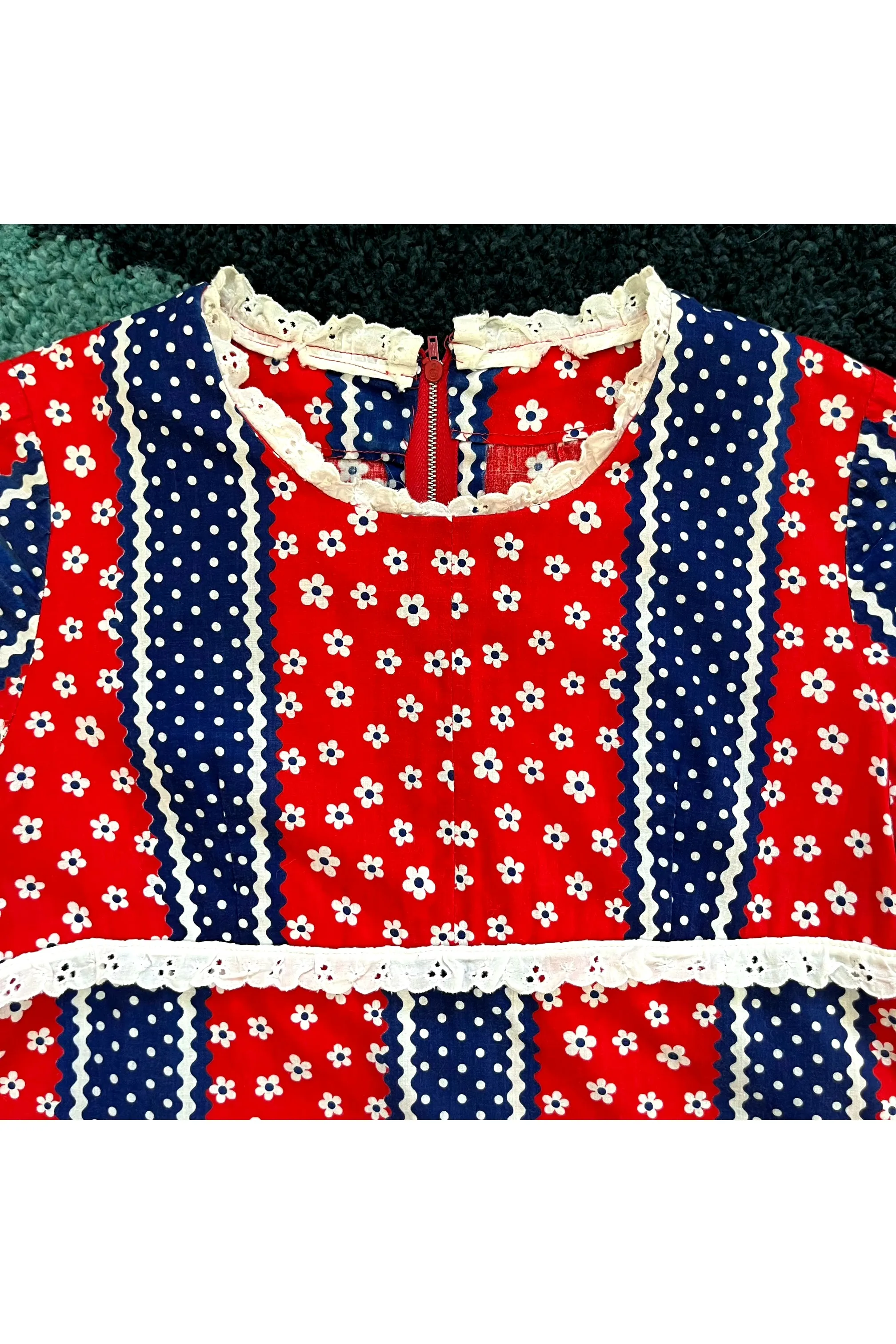 Vintage Mod Daisy & Polka Dot Mini 3-Piece Set