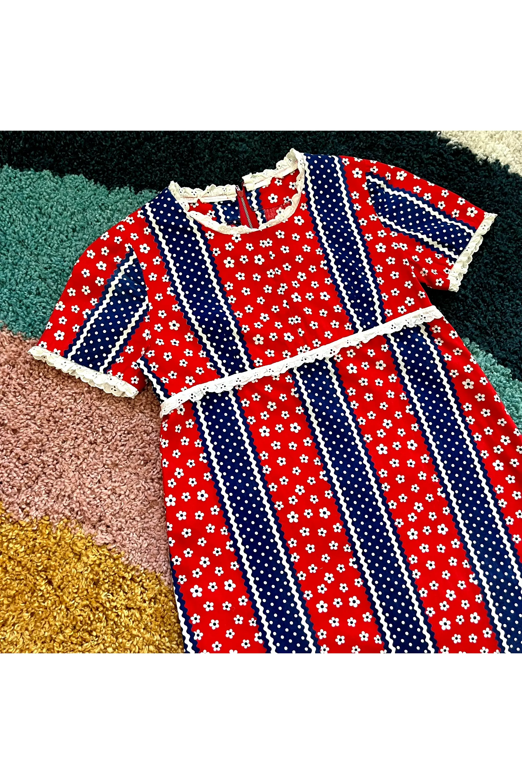 Vintage Mod Daisy & Polka Dot Mini 3-Piece Set