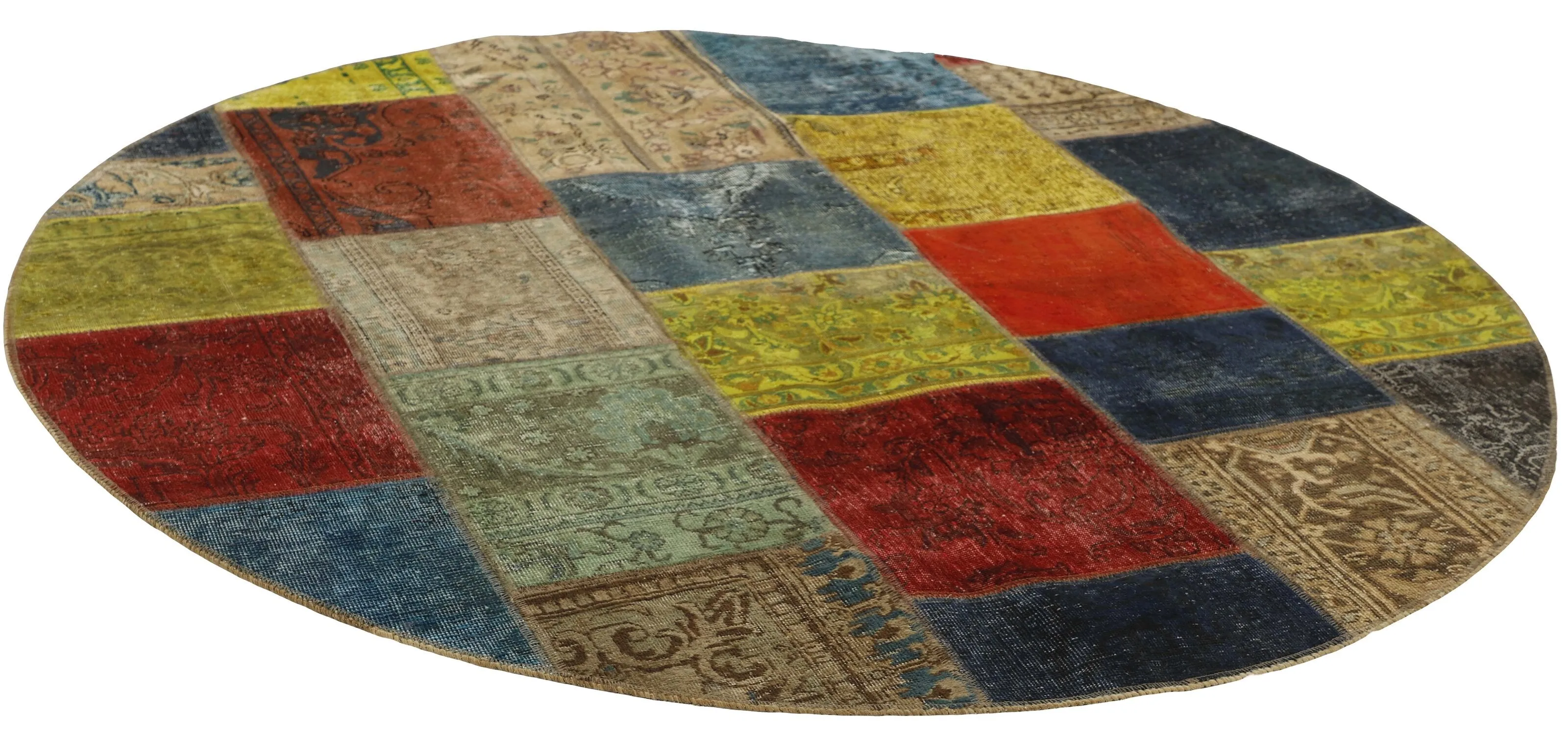 Vintage Royal Patchwork Rugs | Antique Persian Handcraft200 cm x 200 cm