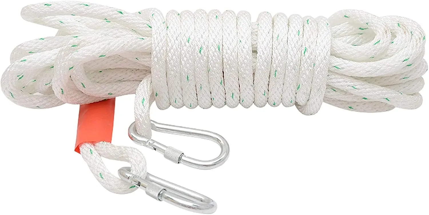Wear-Resistant Air Conditioning Installation Nylon Rope 14/16mm High-Altitude Operation Power Construction Lifting Rope(Size:14mm x 30M)