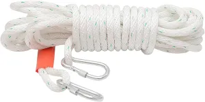 Wear-Resistant Air Conditioning Installation Nylon Rope 14/16mm High-Altitude Operation Power Construction Lifting Rope(Size:14mm x 30M)
