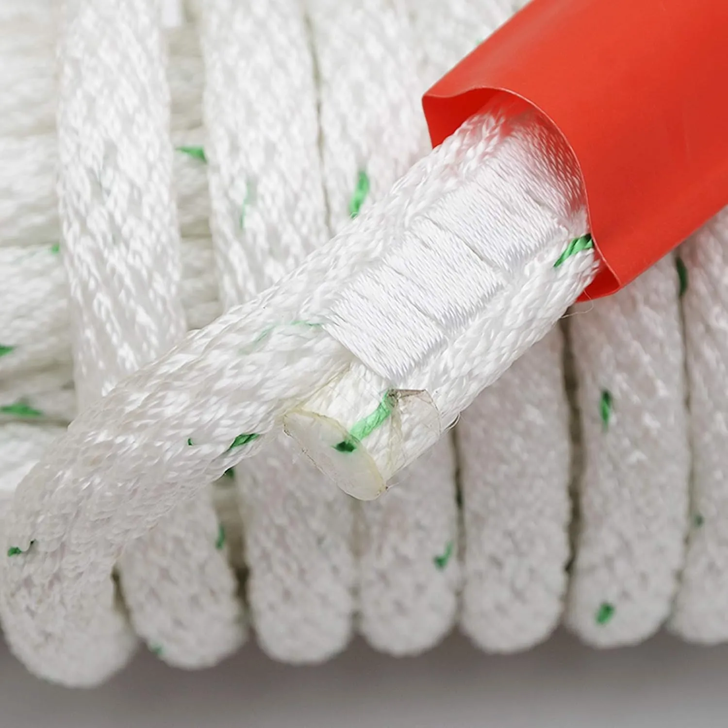 Wear-Resistant Air Conditioning Installation Nylon Rope 14/16mm High-Altitude Operation Power Construction Lifting Rope(Size:14mm x 30M)