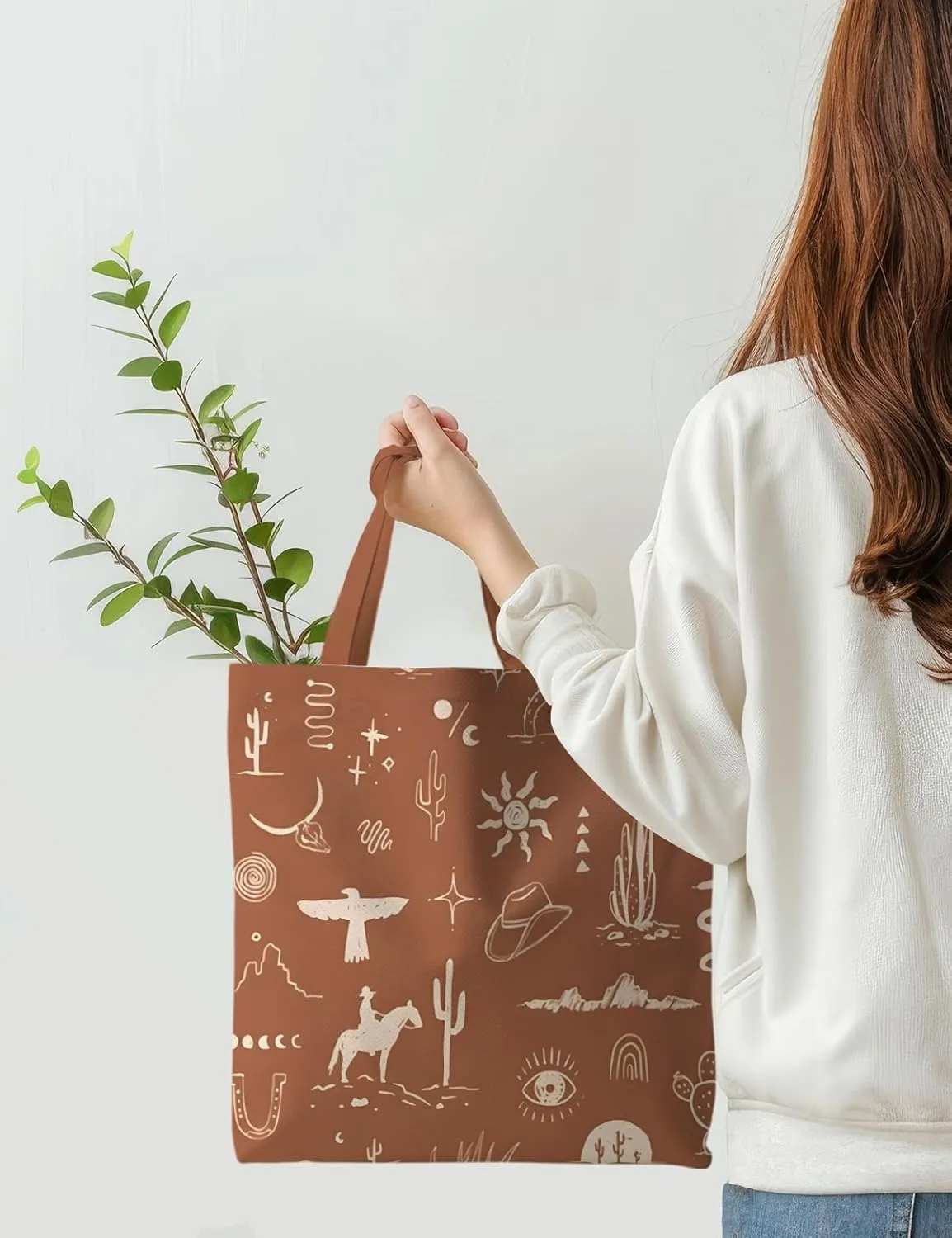 Western Tote Bag, Western Stuff for Women, Western Reusable Grocery Bags Shopping Bags