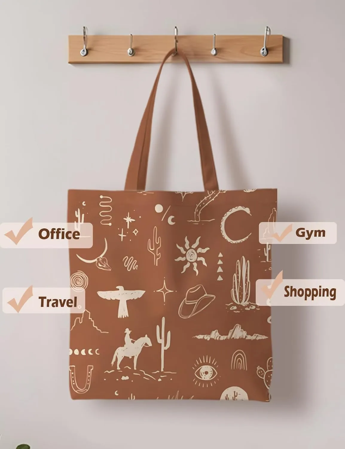 Western Tote Bag, Western Stuff for Women, Western Reusable Grocery Bags Shopping Bags