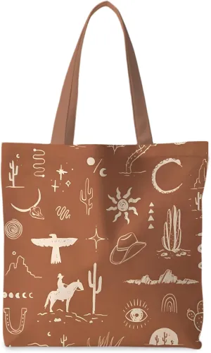 Western Tote Bag, Western Stuff for Women, Western Reusable Grocery Bags Shopping Bags