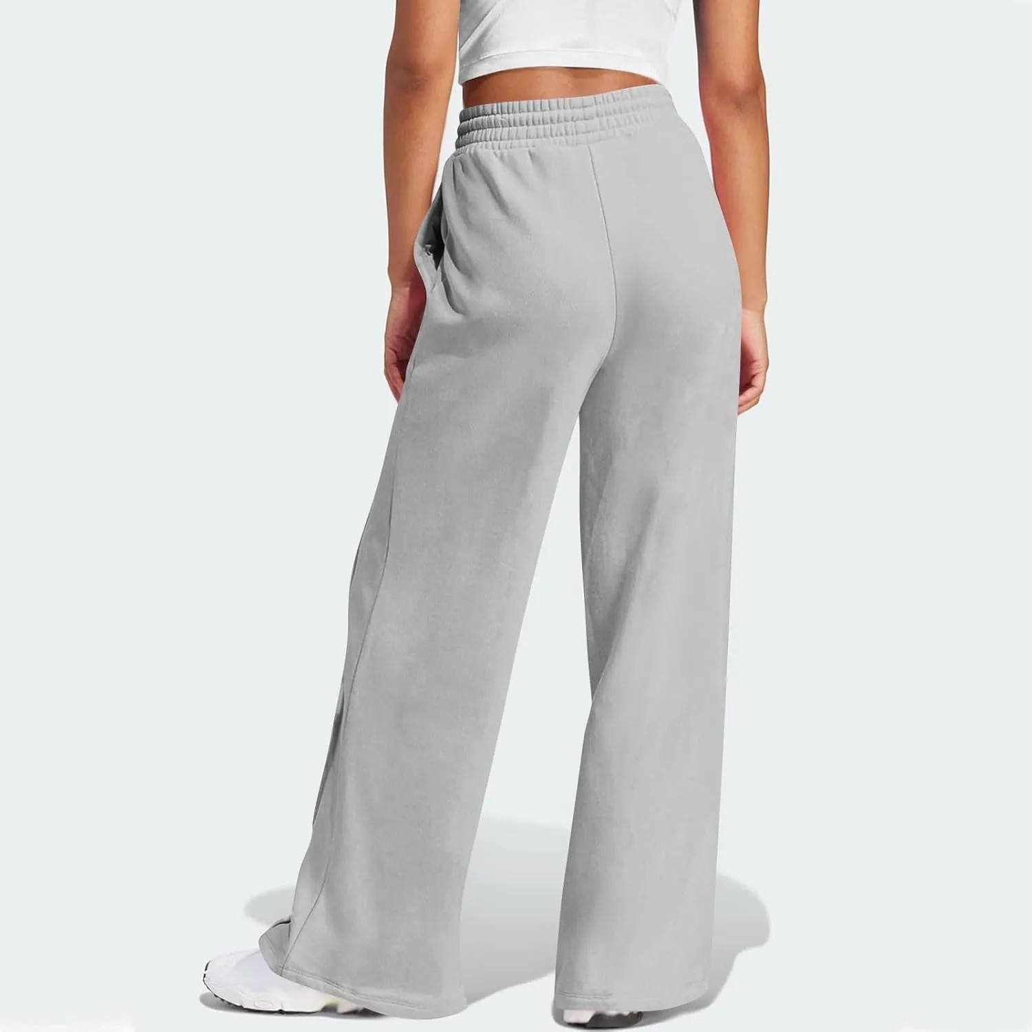 Wide Leg Sweatpants for Women Baggy Comfy Athletic Pants Casual Drawstring High Waisted Track Pants with Pockets