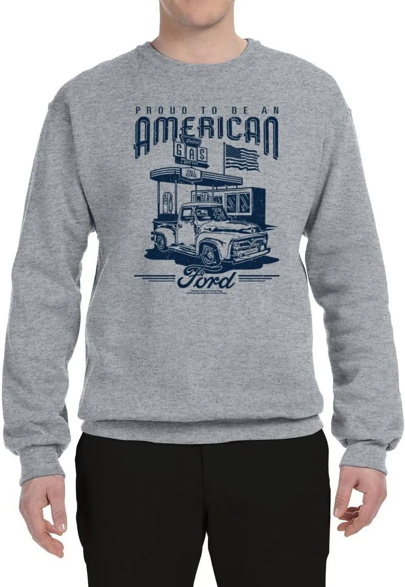 Wild Bobby Ford Motors | Proud to be American Retro Classic Muscle Cars and Trucks Sweatshirt