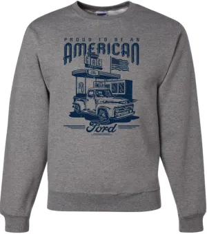 Wild Bobby Ford Motors | Proud to be American Retro Classic Muscle Cars and Trucks Sweatshirt