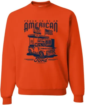 Wild Bobby Ford Motors | Proud to be American Retro Classic Muscle Cars and Trucks Sweatshirt