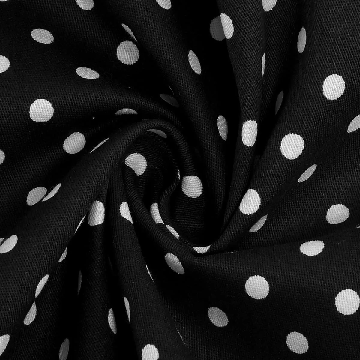 Women 50s 60s Vintage Sleeveless Polka Dot Cocktail Swing Dress Retro Audrey Hepburn Patchwork Midi Evening Rockabilly Dress