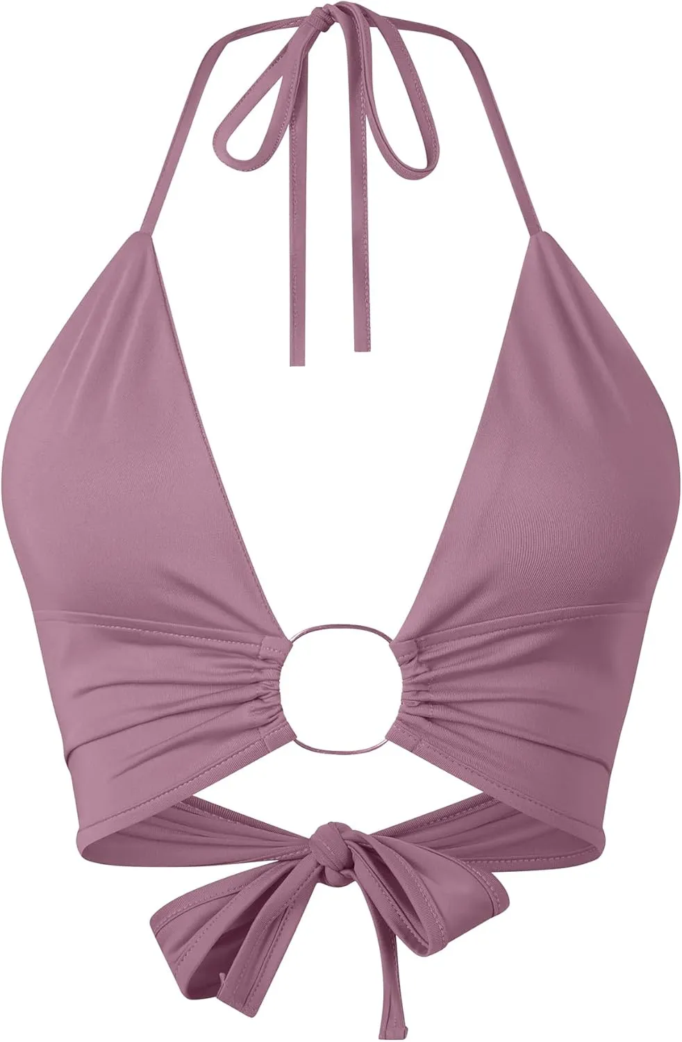 Women Halter Backless Camis Streetwear Club Patchwork Camisole