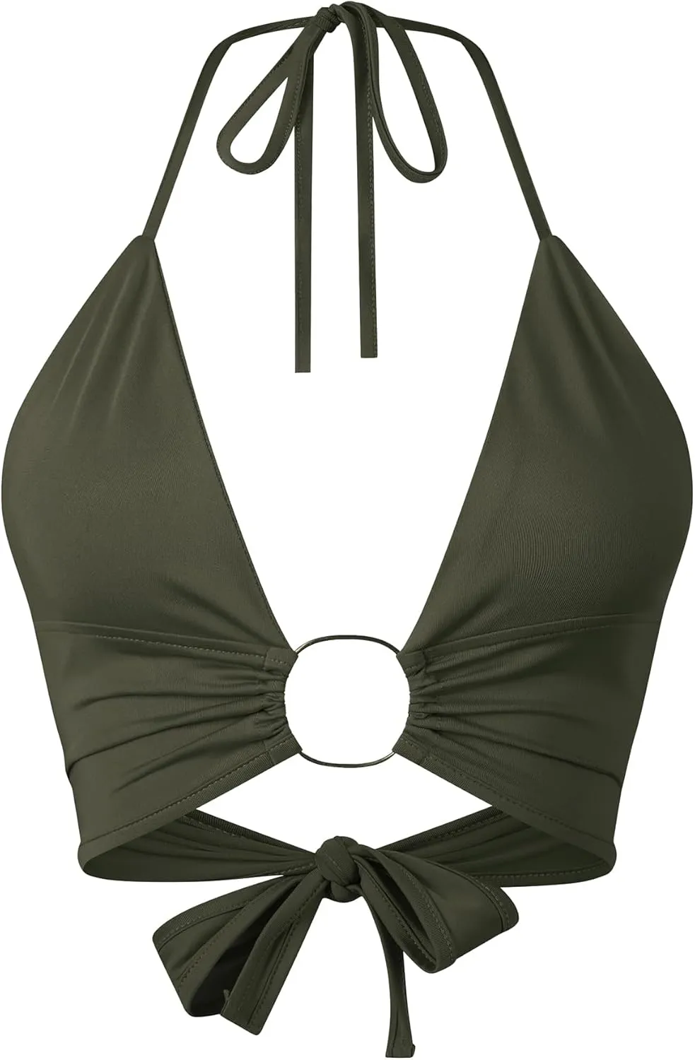 Women Halter Backless Camis Streetwear Club Patchwork Camisole