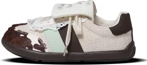 Women Sneakers Lace Up Cute Low-top Patchwork Cow Print Comfortable Casual Walking Shoes Student Back to School