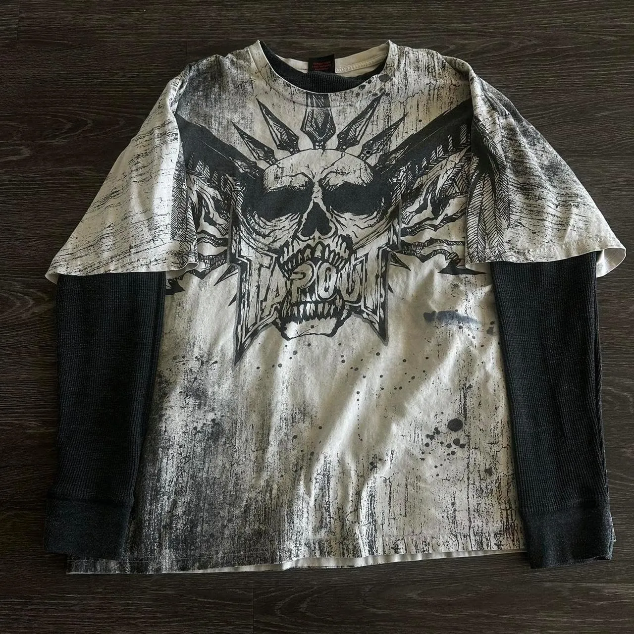 Women Y2K Grunge T Shirt Emo Aesthetics Graphic Tops Teen Girl Vintage Baggy Goth Tops Harajuku Punk Grunge Clothes