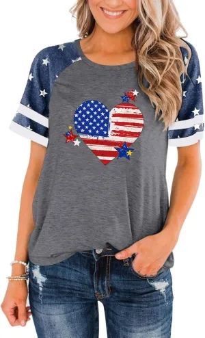 Womens Baseball Mom Tee Summer Short Sleeve Crewneck Baseball Print Patchwork Raglan Tops