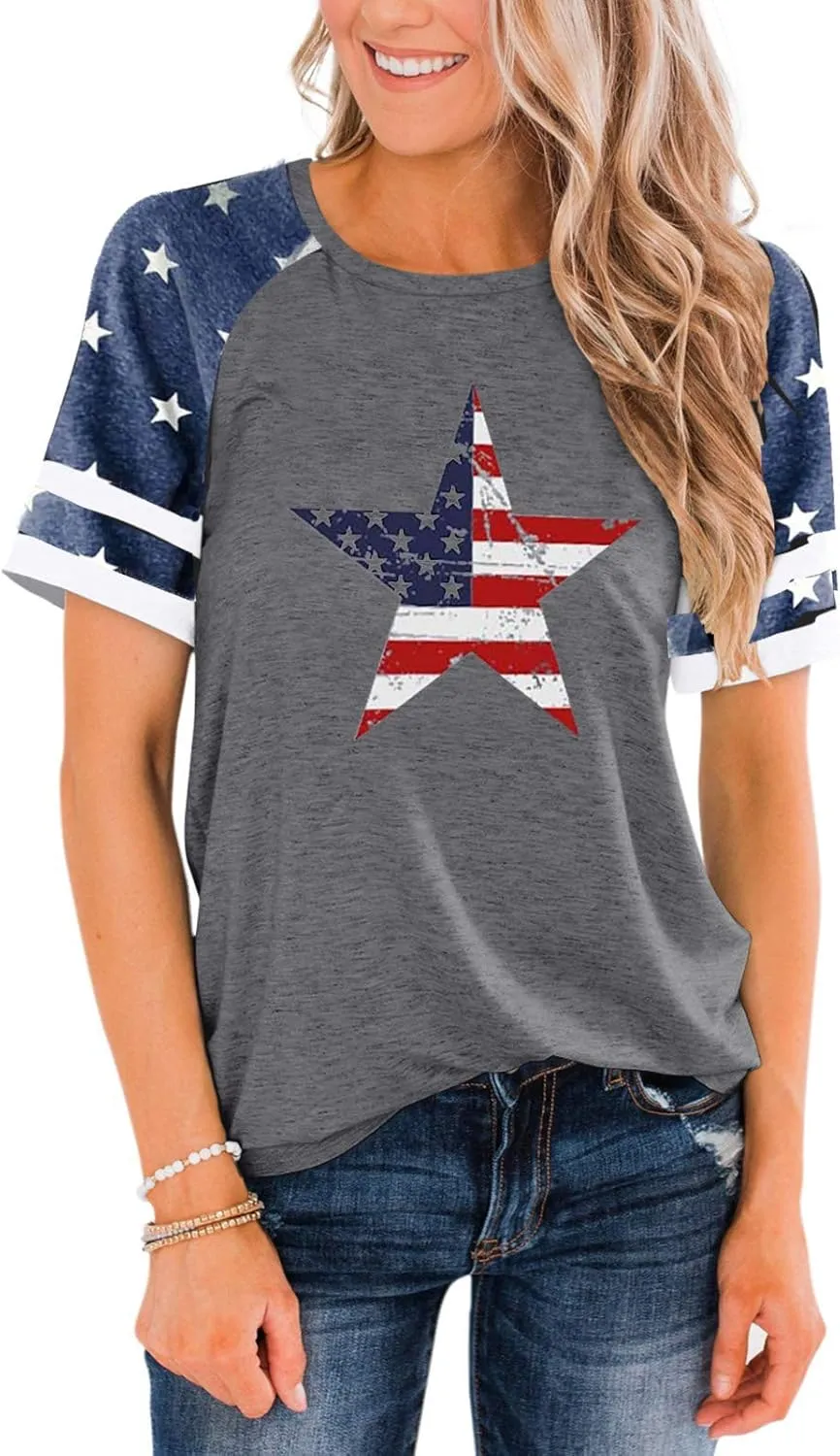 Womens Baseball Mom Tee Summer Short Sleeve Crewneck Baseball Print Patchwork Raglan Tops