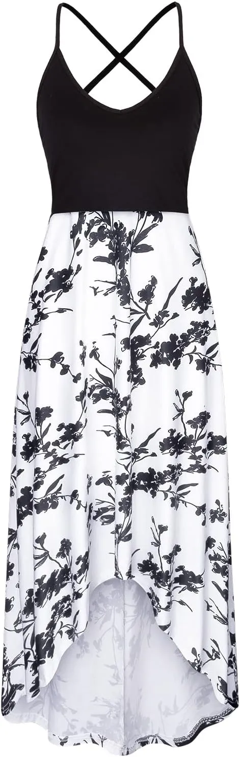 Women's Breastfeeding Floral Sundress Maternity Nursing Cami Dresses