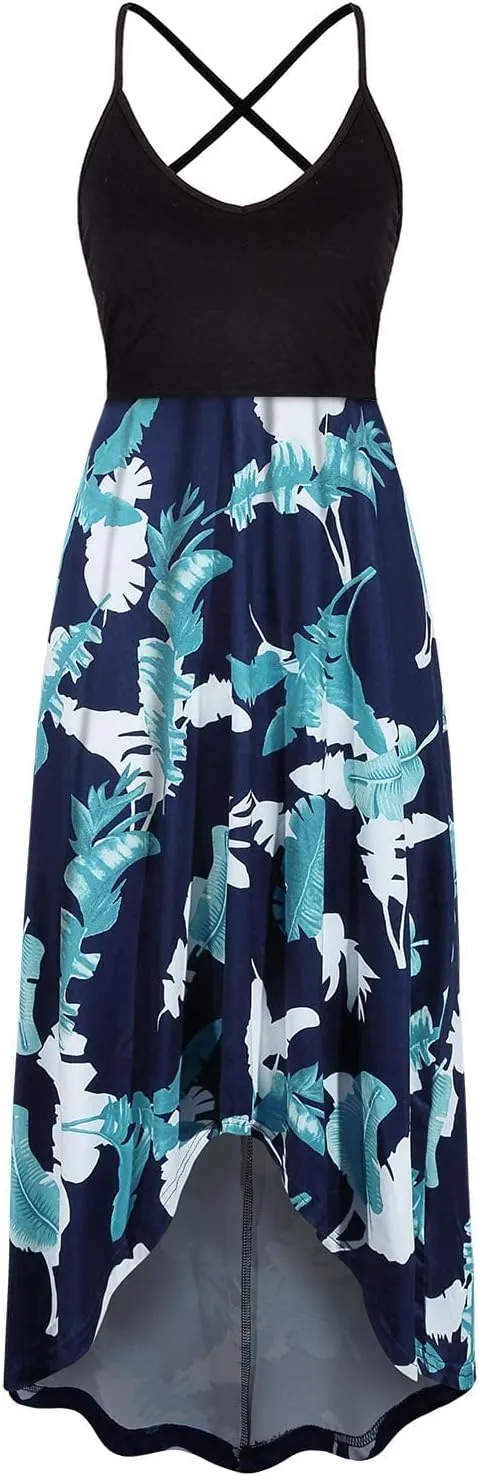 Women's Breastfeeding Floral Sundress Maternity Nursing Cami Dresses