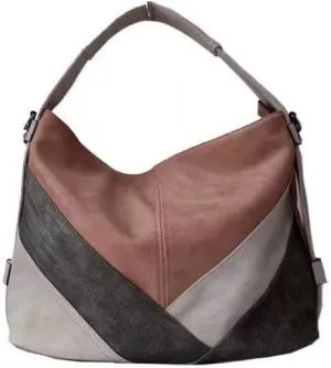 Women’s Classica Colorblock Hobo Bag Multicolor Handbag and Purses Patchwork Leather Shoulder Bags