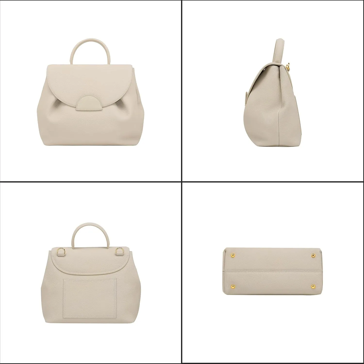 Women's Fashion Cowhide Patchwork Dimple Bag Tote Crossbody Bag
