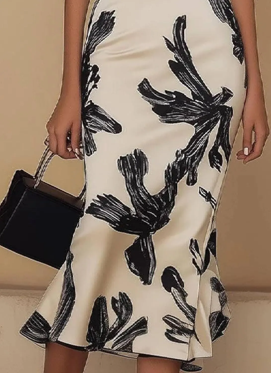 Women's Sexy One-Shoulder Ruffled Dress Floral Print Midi Dress Formal Sleeveless Outfits Summer Wedding Guest Dresses