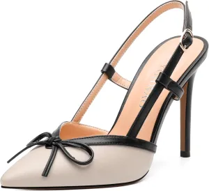 Womens Slingback Closed Pointed Toe High Heels Fashion Adjust Buckle Heeled Sandal Party Dating Wedding Dress Shoes