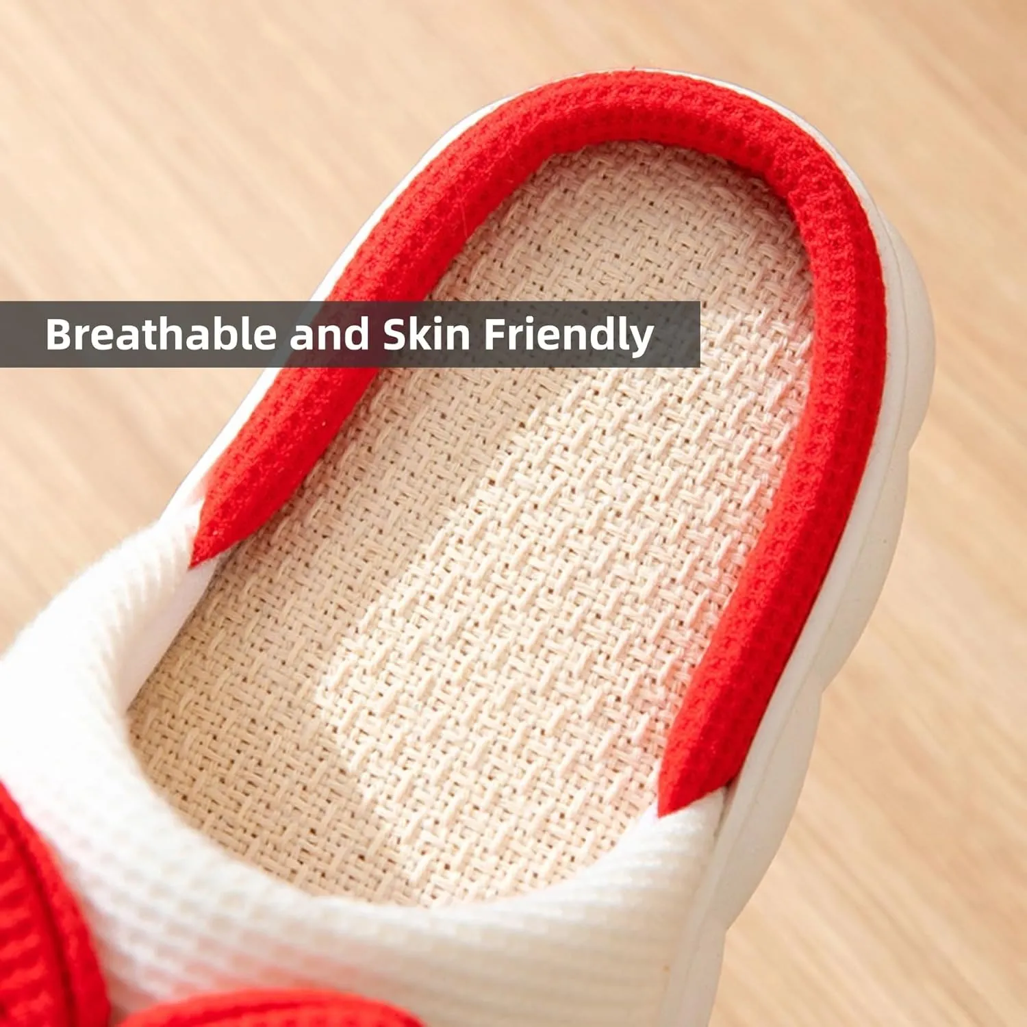 Women's Slippers Linen Four Seasons Home Slippers Bow Tie Comfy Slippers Indoor Slippers Lightweight Soft Slippers House Slippers Outdoor Open Toe Summer Shoes