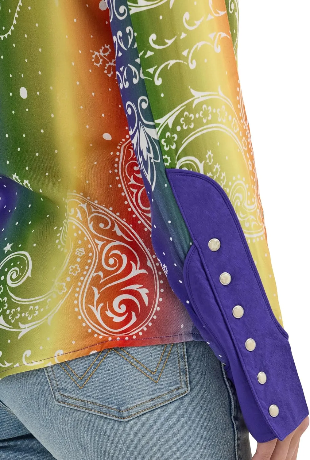 Wrangler Women's X Lainey Wilson Rainbow Bandana Shirt